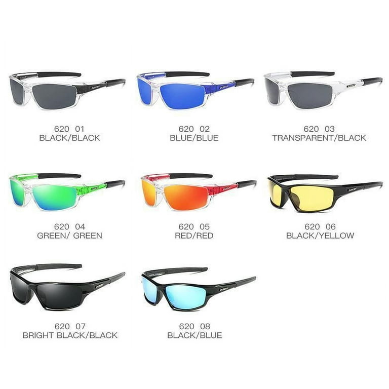 New Mens Polarized Sunglasses Sport Wrap Around Mirror Driving