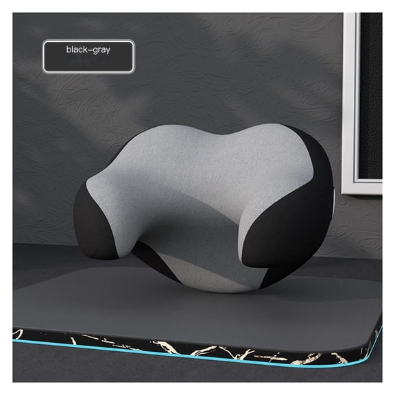 Really Helpful Car Headrest Pillow, Car Neck Pillow for Sleeping with Adjustable Strap, 100% Memory Foam & Breathable Removable Cover, Ergonomic Design - Softness Travel Car Pillow(Black gray, 1PC)