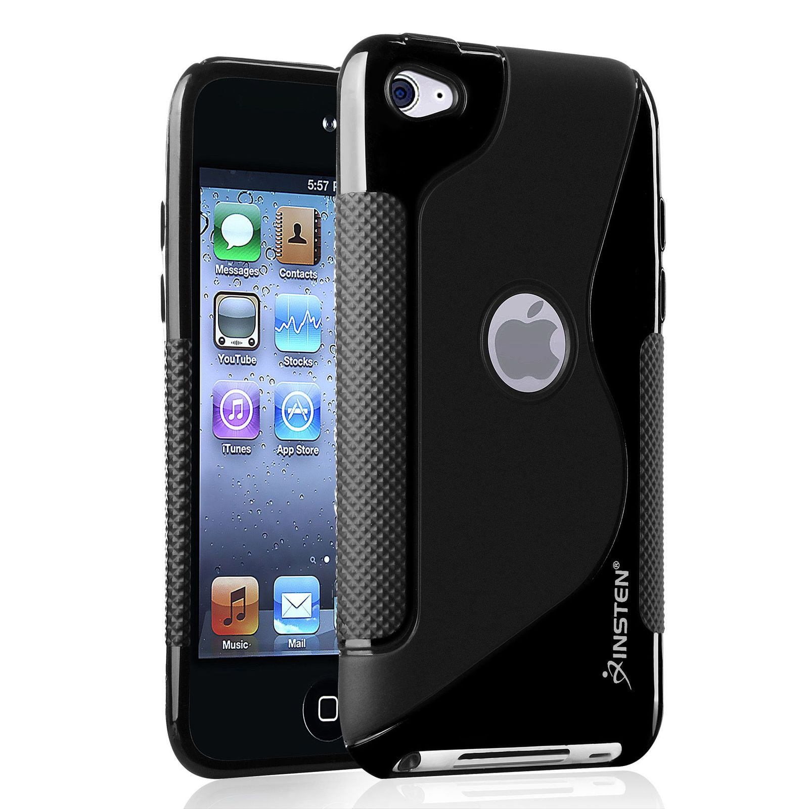 Black Tyre Skin Case for iPod Touch 2nd 3rd Gen 2G 3G iTouch Silicone Cover