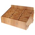 thumbnail image 2 of 1Pc Mobile Phone Organizing Box Temporary Wooden Multi-grid Phone Box (24 Grids), 2 of 3