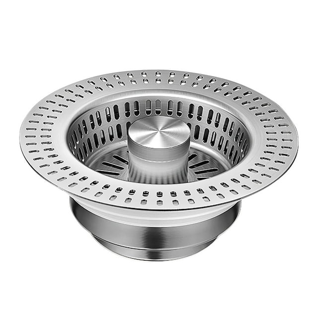 Binwennn Kitchen Drain Strainer Stainless Steel Stopper Bathroom Drain Strainer Up Clogging Food Collection Fast Drain Filter Stopper Septic Cover Wide Rim Kitchen Strainer Corner Strainer Metal Small