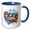 Blue/White, variant on 3drose, North Carolina State. Usa. Landmarks and Colorful Landscapes. Gift, 11oz Magic Transforming Mug