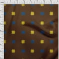 thumbnail image 3 of Tissu Viscose Georgette Pomme Petit Motif Ikat Décor Tissu Imprimé BTY 42 Pouces de Large, 3 of 4