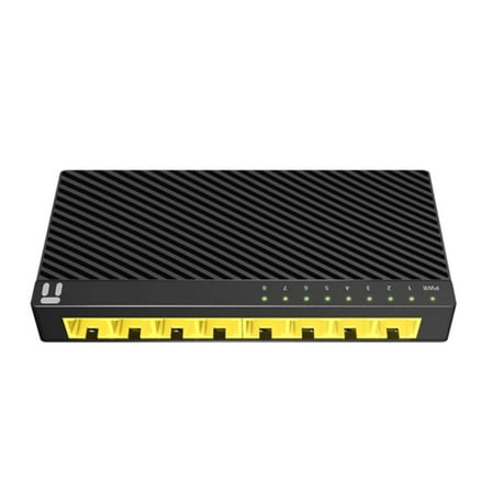 Netis ST3108GC 8 Port 10/100/1000Mbps Gigabit Desktop Switch |  Fanless Quiet Design