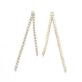 thumbnail image 2 of 5pc Brass Rhinestone Cup Chains Tassel Big Pendants Crystal Golden 70x4x2mm Hole: 1.6mm DIY, 2 of 2