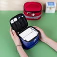 thumbnail image 4 of VONKY First Aid Kit Bag Portable Lightweight Waterproof Large Capacity Bags Space Saving Medical Box Kitchen Blue Large 1Set, 4 of 6