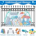 thumbnail image 6 of Triani Pool Storage Bag Large Hanging Net Bag Swimming Pool Accessories Adjustable Pool Toy Storage Organizer Hanging Mesh Bag for Inflatables Floats(Green), 6 of 7