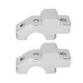 thumbnail image 3 of 2 abrazaderas de montaje elevador de manillar CNC de aleación de aluminio de repuesto para YAMAHA Tracer 900/GT 2015-2019 Plata, 3 of 5