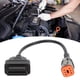thumbnail image 3 of Cable De Escáner OBDII De 6 Pines, Plástico ABS De Conversión De Enchufe De Diagnóstico OBD2 Flexible Para Motocicleta, 3 of 7