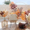 thumbnail image 3 of Boho Natural Flowers Orange Pampas Grass Decor Fluffy Dried Flower Bouquet Dry Pompas 17"-100 Pieces Fall Decorations for Home Pompous, 3 of 6