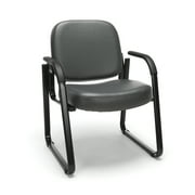 OFM Guest and Reception Chair with Arms, in Charcoal