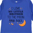 thumbnail image 4 of Inktastic I Love My Little Brother to the Moon and Back Boys or Girls Long Sleeve Toddler T-Shirt, 4 of 5