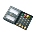thumbnail image 3 of 4 piezas de cubiertos navideños, cucharas y tenedores con caja de regalo, multifuncionales, de acero inoxidable Cuchara caja verde, 3 of 9