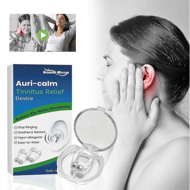 Tinnitus Reliever Ear Massage Care Ear Clip Relieves Ear Pain, Tinnitus, and Ear Discomfort E