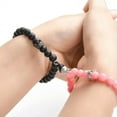 thumbnail image 6 of GKNET Magnet Couple Bracelets Romantic Heart Matching Natural Stone Beads Bracelet-A5, 6 of 9