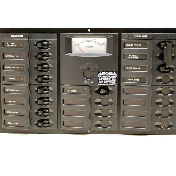 BEP Boat Breaker Panel Marine | 120VAC 60Hz 13 7/8 Inch Deluxe