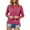 Hot Pink, variant on Basic Lightweight Hoodies for Women Pullover Top Comfy Hooded T Shirts Irregular Hem Casual Tees Hot Pink M