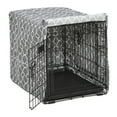 thumbnail image 3 of Midwest Homes for Pets Dog Crate Cover, Privacy, Gray Geometric Pattern,  24", 3 of 8