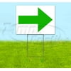 Arrow Right (18" x 24") Yard Sign, Includes Metal Step Stake