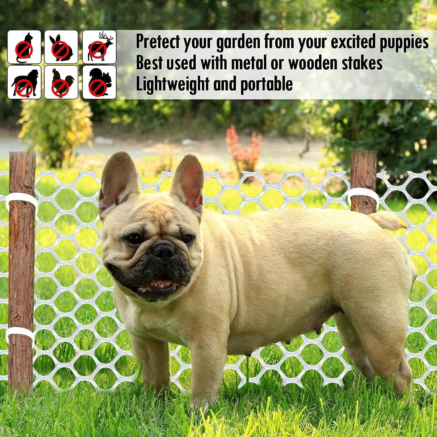 Upgraded 15.7IN x 33FT ABS Plastic Chicken White Wire Fence Mesh, Poultry Fencing, Hexagonal Fencing Wire for Gardening, Construction Barrier Netting, Chicken Wire Frame Crafts, Floral Netting