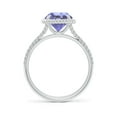 thumbnail image 2 of ANGARA Natural 1.8 ct Tanzanite Twist Rope Split Shank Ring in 14K White Gold for Women (Size-8mm) | December Birthstone, Birthday, Anniversary, Jewelry Gift for Women | Natural Tanzanite Ring, 2 of 9