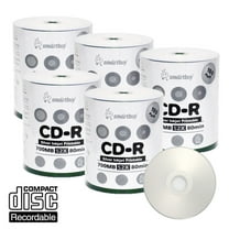 500 Pack Smartbuy 52X CD-R 700MB 80Min Silver Inkjet Hub Printable Data Blank Media Recordable Disc