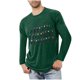 thumbnail image 1 of Blusas y camisas de manga larga con cuello redondo para hombre, deportivas, fitness, hogar, pijamas estampados, camiseta de manga larga con cuello redondo, blusa de poliéster para hombre, 1 of 3