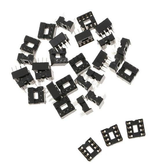 Pernos de echada de de echada de 30pcs 24mm que sueldan el nombre de producto del adaptador del zócalo del microprocesador IC d Estándar 8P Macarena Adaptador de zócalo de chip IC