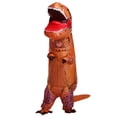 thumbnail image 4 of Traje inflable divertido de dinosaurio de Halloween Tyrannosaurus Rex Traje inflable de dinosaurio musculoso para montar, 4 of 5