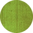thumbnail image 1 of Ahgly Company Indoor Round Abstract Green Contemporary Area Rugs, 5' Round, 1 of 1