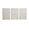 thumbnail image 6 of 24" x 36" Mid Century Modern Geometric Geometric Framed Wall Art with Brown Accents, by DecMode (3 Count), 6 of 7