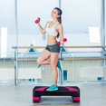 thumbnail image 3 of Costway 31'' Aerobic Exercise Stepper Cardio Trainer W/Riser Adjustable Height 4''- 6''- 8'', 3 of 10