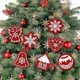 thumbnail image 4 of 10 piezas de pintura de diamantes Anhnger de Navidad, Anhnger de Navidad - Decoraciones para árboles de Navidad - Navidad - Navidad 10 piezas-rojo, 4 of 5
