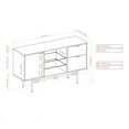 thumbnail image 3 of Buffet Moderne à 2 Tiroirs Astor 52" en Noyer Foncé, 3 of 4