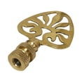 thumbnail image 3 of Royal Designs, Inc. Rising Sun Filigree Design Lamp Finial for Lamp Shade, F-5063PB-2, Polished Brass, Pack of 2, 3 of 4