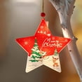 thumbnail image 2 of Binwennn Christmas Decorations LED Lights String Christmas Tree Pendants Snowman Atmosphere Lights Button Lights Glow in The Dark Birthday in The Dark Letters for Outdoor in The Dark Posters for Boys, 2 of 4