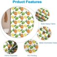 thumbnail image 4 of White Waterproof Fabric Fruits Shower Curtain for Bathroom Decoration Yellow Lemon Orange Fruits Green Leaves Lemons Cloth Shower Curtains Home Bath Decor Machine Washable 72x72 inches, 4 of 6