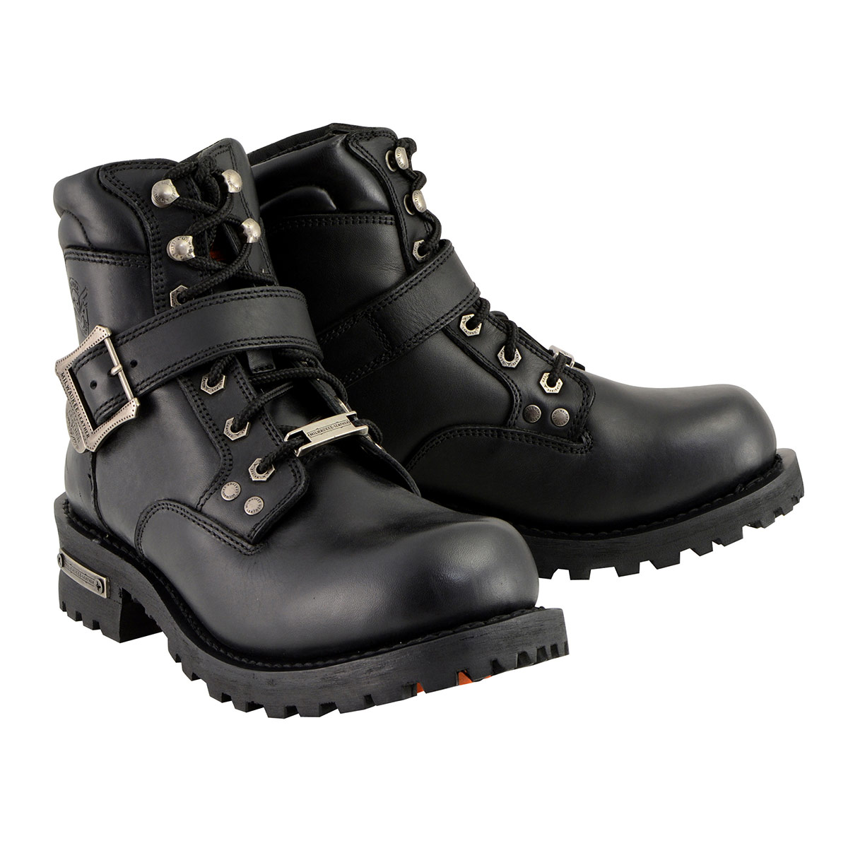 Milwaukee Leather MBM9010W Men's Black 'Wide-Width' Lace-Up 6-inch Engineer  Boots with Side Buckle 13W - Walmart.com