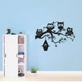 thumbnail image 2 of Cute Bunch Of Owl Sitting On Tree Vinyl Decal Wall Art Sticker Designs Vinyl Stickers For Home House Walls Rooms Windows Bedroom Decoration Size (26x26 inch), 2 of 3