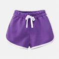 thumbnail image 5 of TOWED22 Girls Boys Athletic Shorts Toddler Summer Running Shorts Dolphin Yoga Shorts for Kids(Purple,7-8 Y), 5 of 8