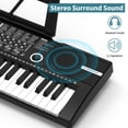 thumbnail image 3 of Teclado y piano Wfhdtx de 61 teclas con altavoz, micrófono y soporte, 3 of 7