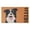 Black/White Border Collie, variant on Calloway Mills 109801729 English Bull Dog Doormat 17" x 29"
