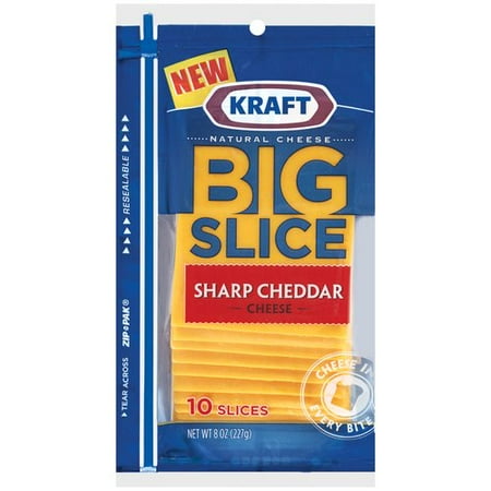 KRAFT NATURAL CHEESE-SLICES SHARP CHEDDAR - Walmart.com