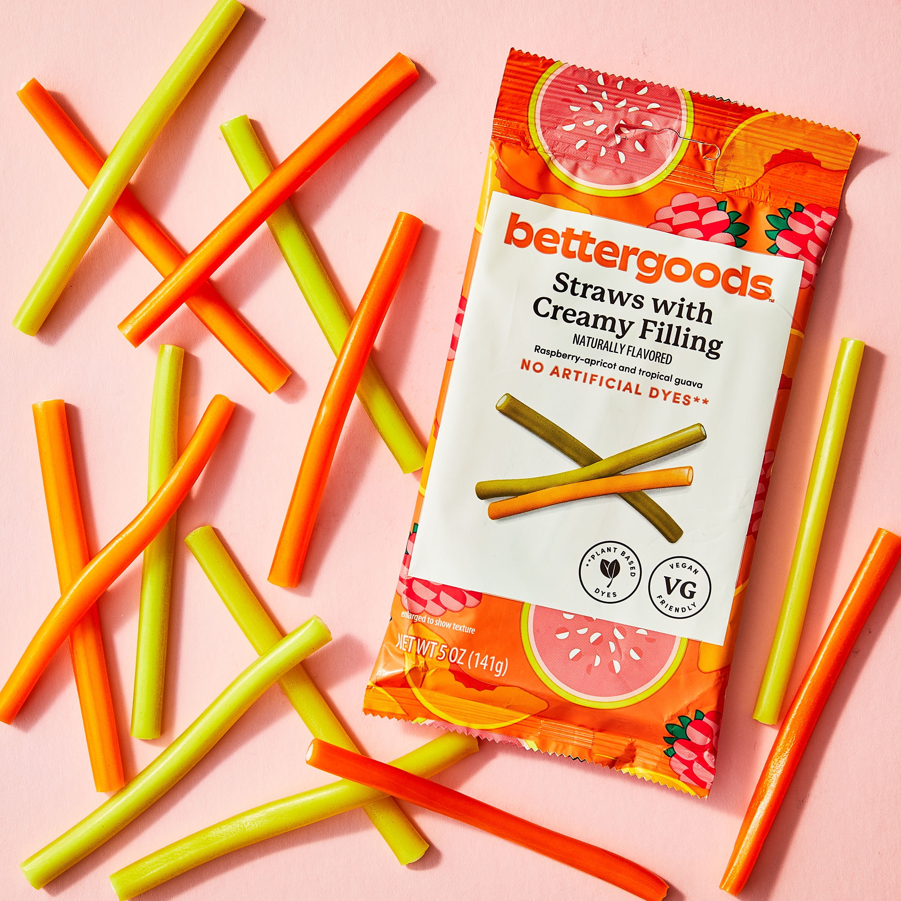 bettergoods Gummy Straws with Creamy Filling, 5 oz
