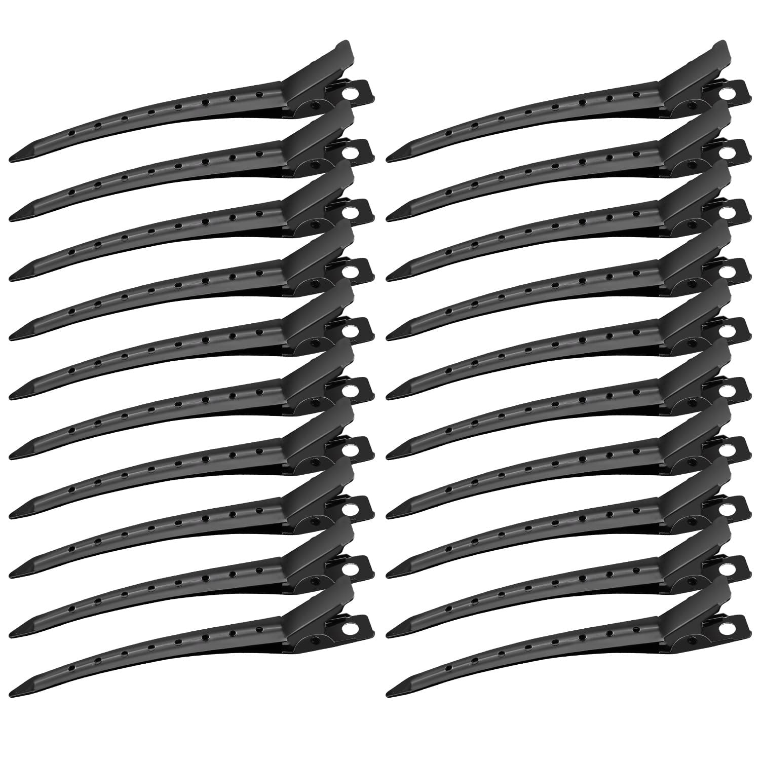Hair Clips for Styling Sectioning 24Pack, Metal Duck Bill Clips for