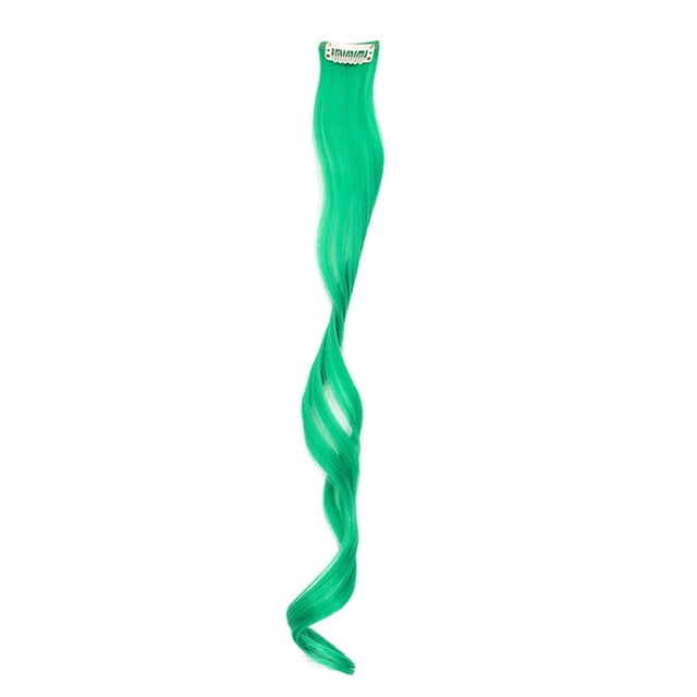 Qarigey Clip en la extensión del pelo Fibra de alta temperatura Destacados Extensiones sintéticas Peluca para Party Club 95C / Curly Type3 NO3