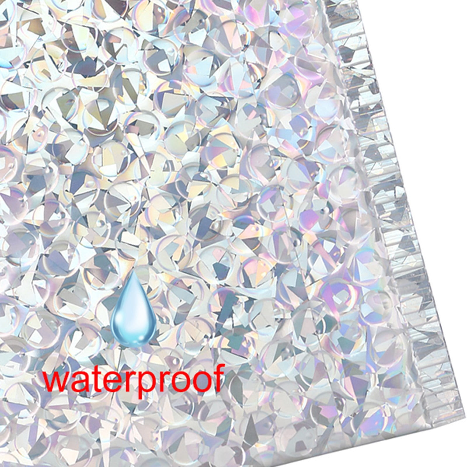 Bubble Mailers, 6 x 5 Inch, White Poly Mailers, Padded Envelopes, Shipping Envelopes, Water Resistant, Self Seal, 50 Per Box