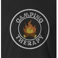 thumbnail image 2 of 9 Crowns Men's Camping Funny T-shirt (Camptheraphy-Black, Small), 2 of 3