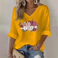 thumbnail image 2 of Blouses for women dressy casual Long Sleeve Polyester and Spandex Soft Clothing XXXL Yellow womens blouses, 2 of 5