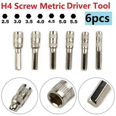 6 In 1 6 Points Hex Shank SoFor CKet 2.5/3/3.5/4/4.5/5mm H4 Nut Driver Hand Tool